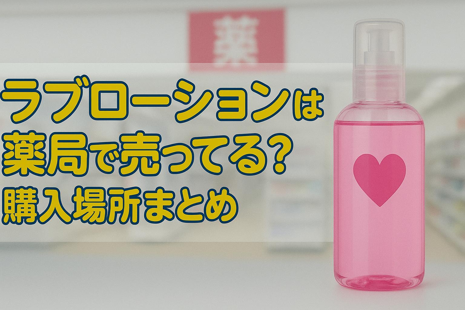 ラブローションは薬局で売ってる？購入場所まとめ