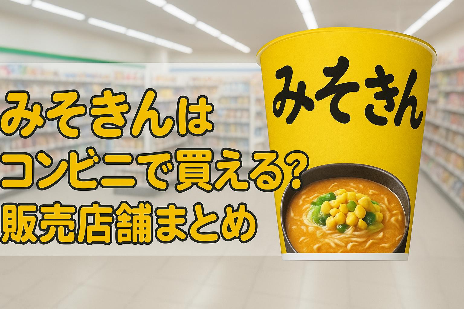 みそきんはコンビニで買える？販売店舗まとめ