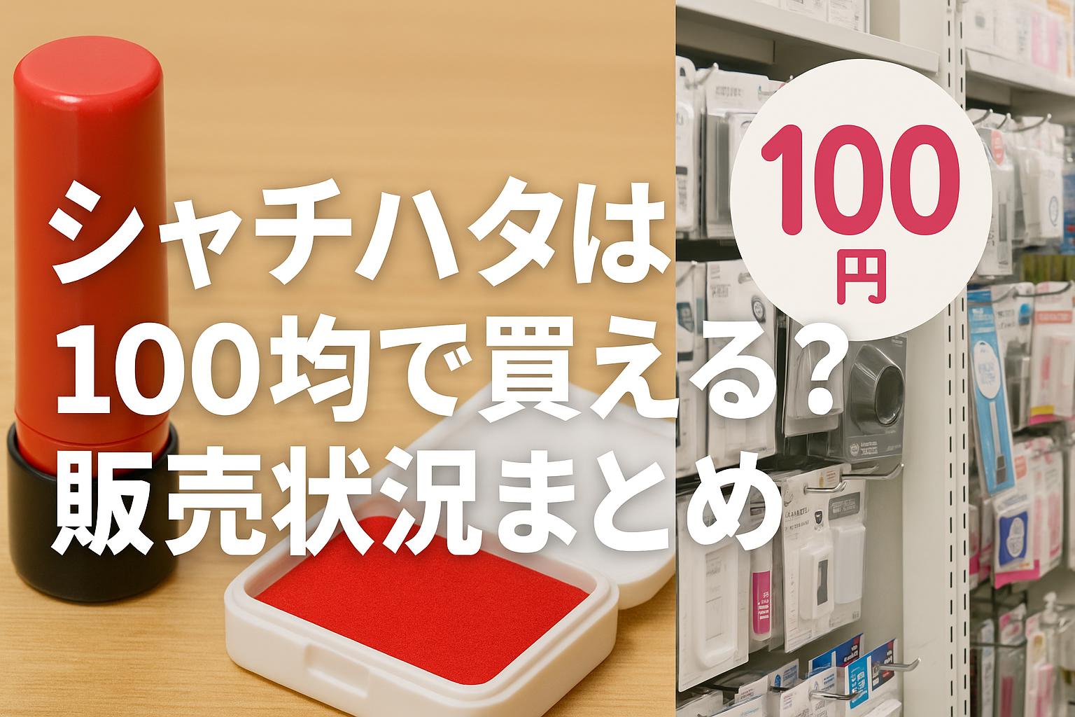シャチハタは100均で買える？販売状況まとめ