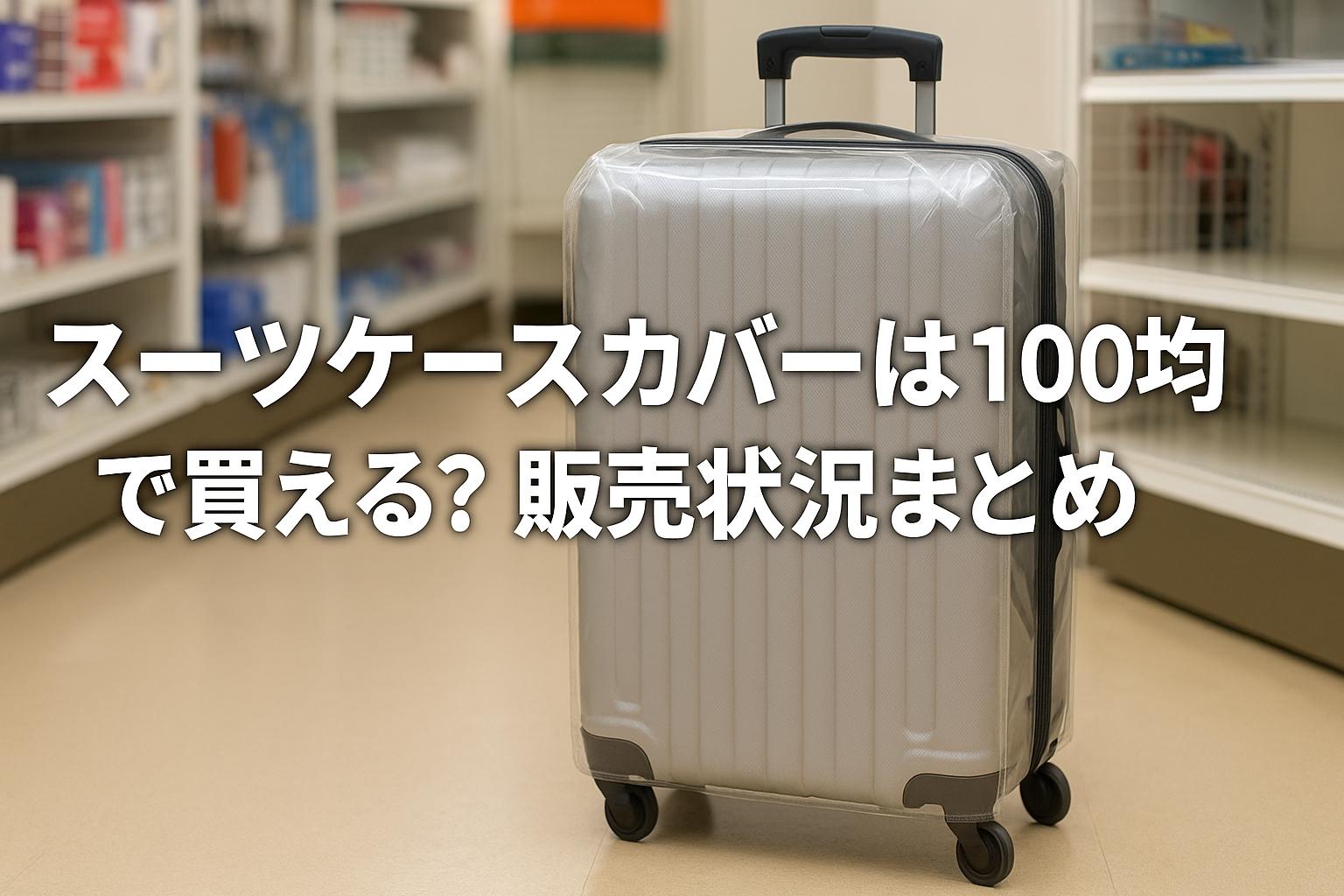 スーツケースカバーは100均で買える？販売状況まとめ