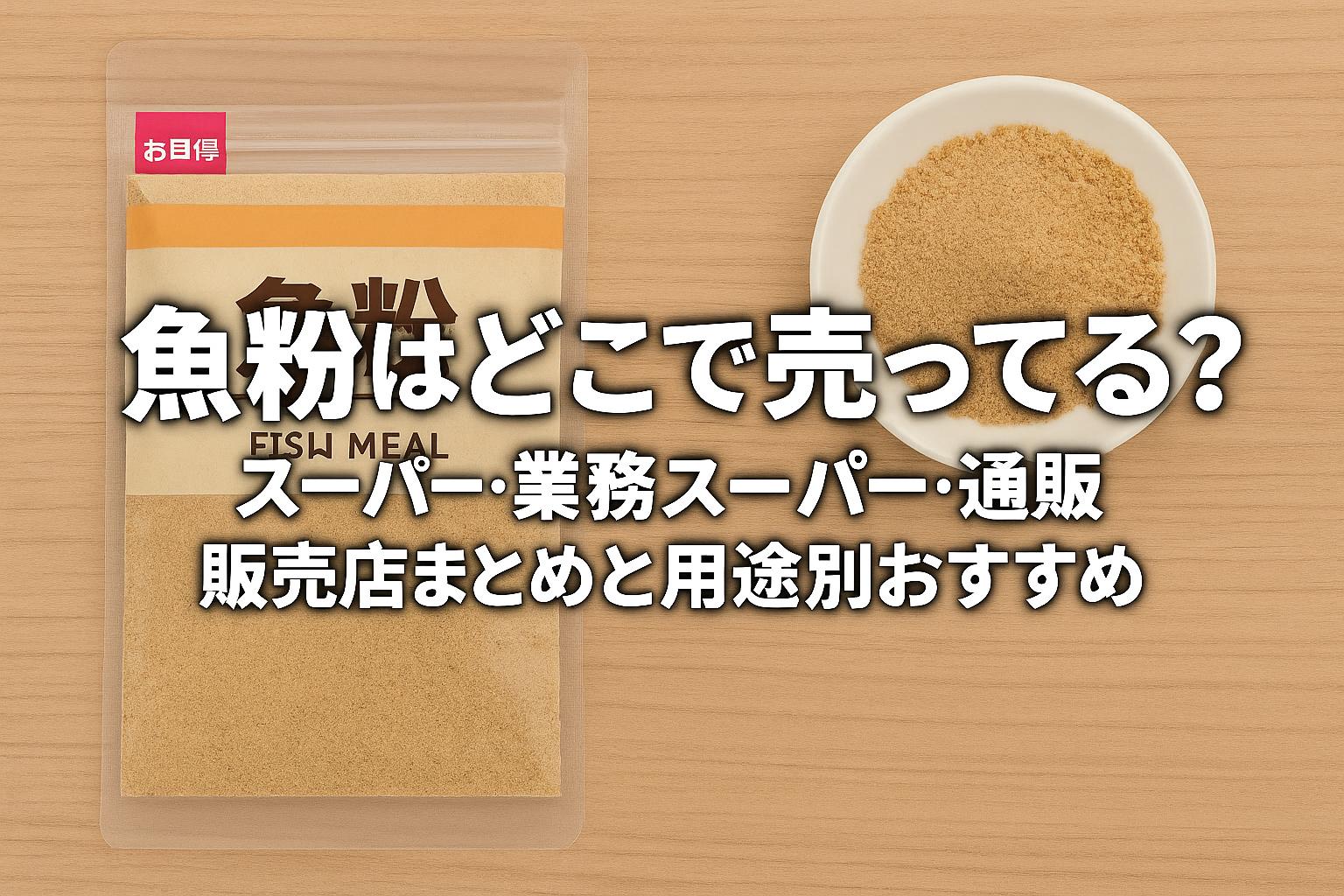 魚粉はどこで売ってる？スーパー・業務スーパー・通販の販売店まとめと用途別おすすめ