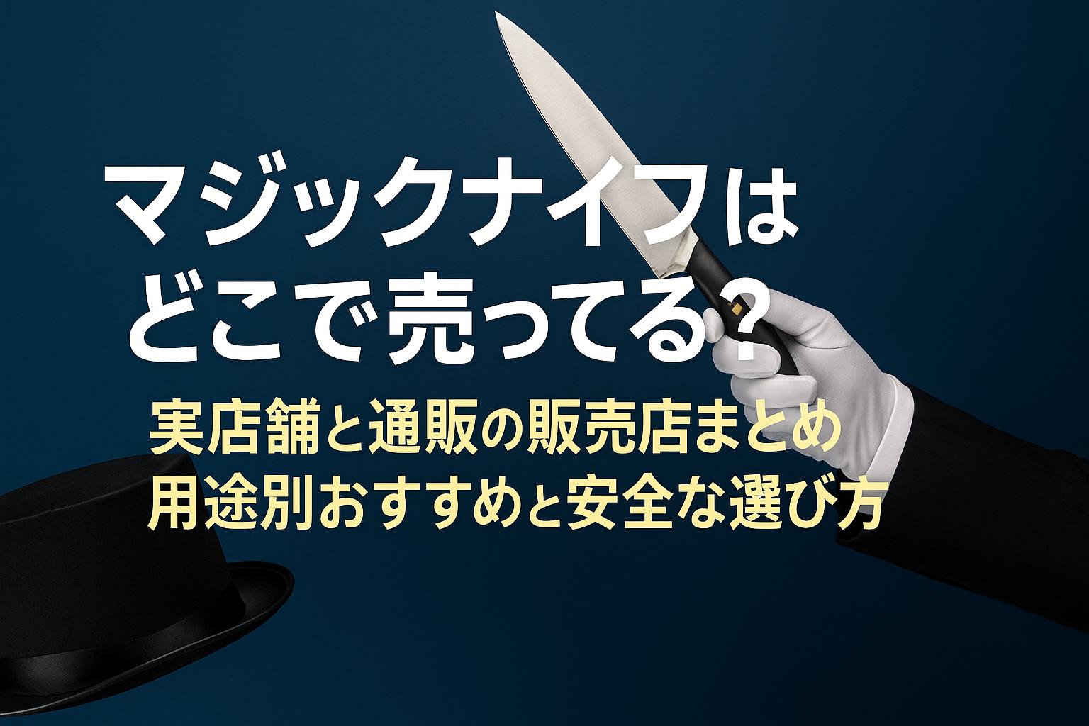 マジックナイフはどこで売ってる？実店舗と通販の販売店まとめ・用途別おすすめと安全な選び方