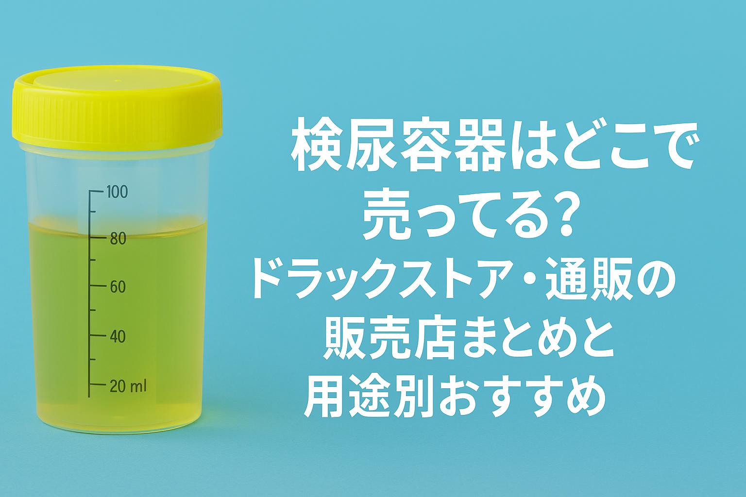 検尿容器はどこで売ってる？ドラッグストア・通販の販売店まとめと用途別おすすめ