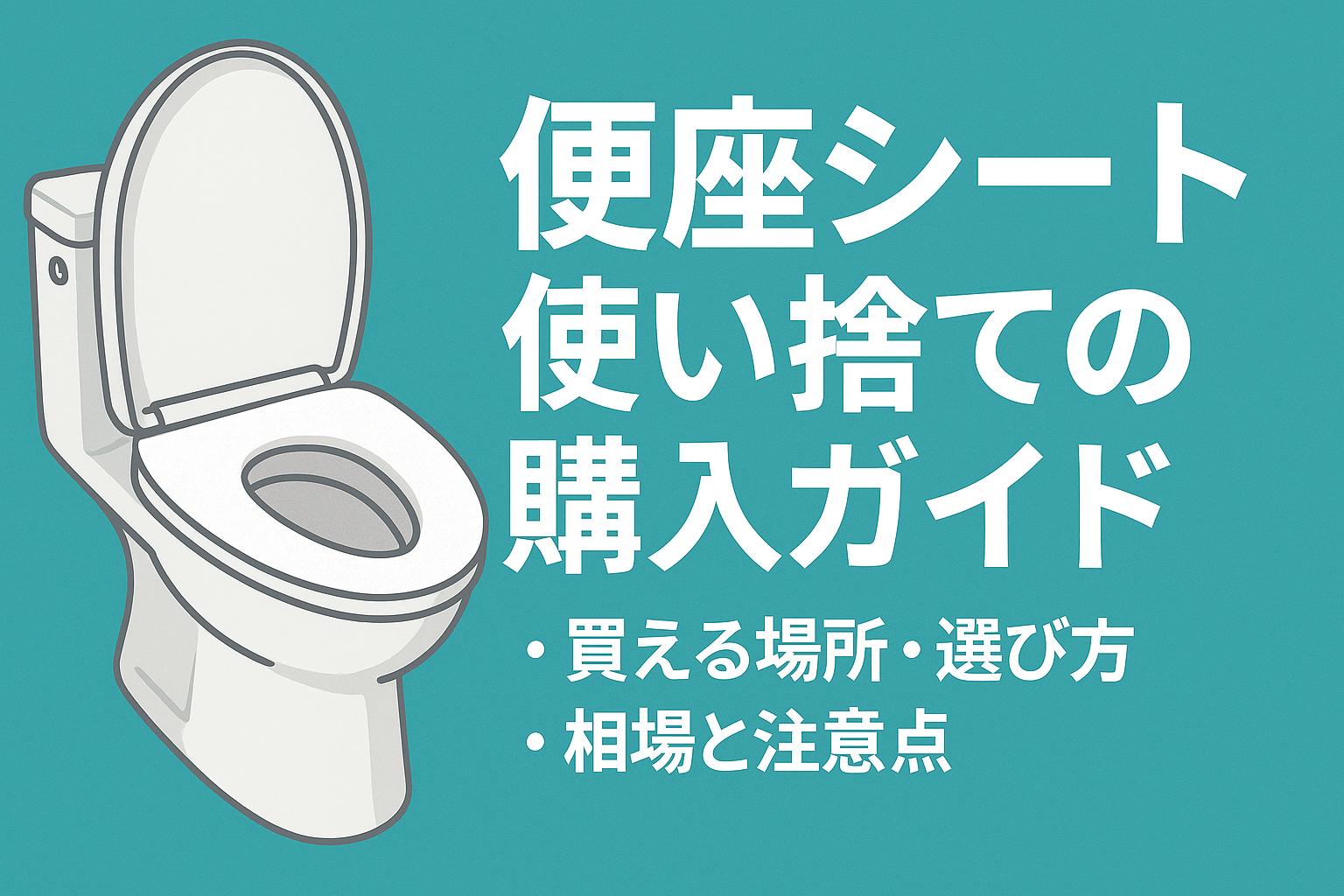 便座シート 使い捨ての購入ガイド：買える場所・選び方・相場と注意点