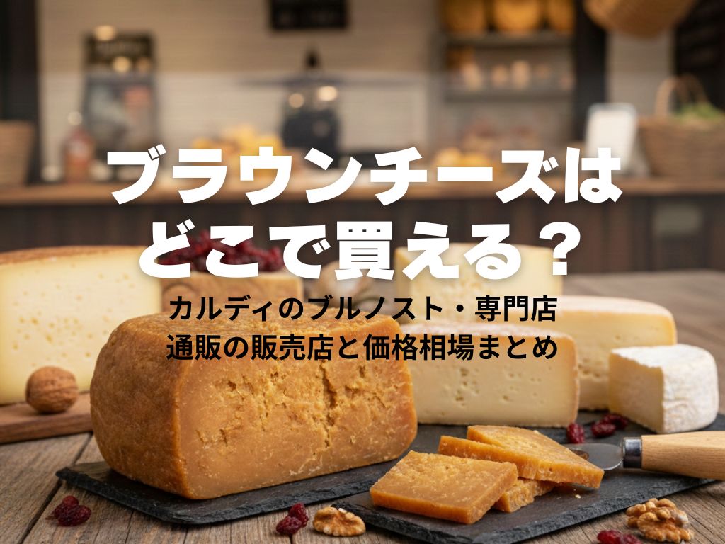 ブラウンチーズはどこで買える？カルディのブルノスト・専門店・通販の販売店と価格相場まとめ