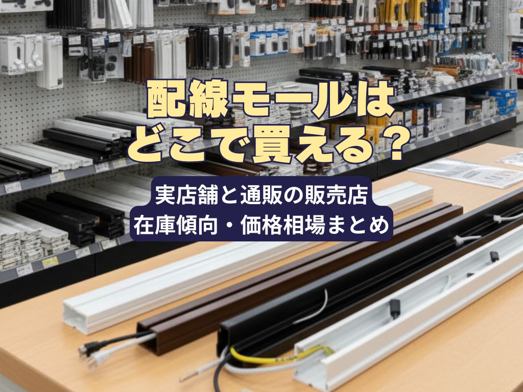 配線モールはどこで買える？実店舗と通販の販売店・在庫傾向・価格相場まとめ